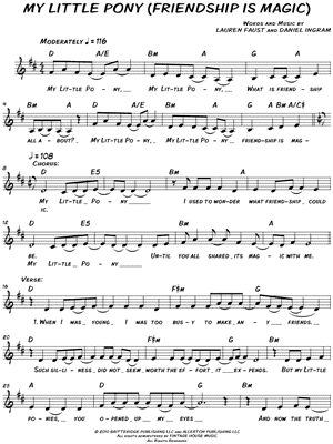 My Little Pony (Friendship Is Magic) from My Little Pony - Sheet Music