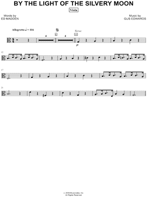 By the Light of the Silvery Moon - Viola