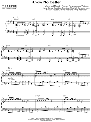 Know No Better by The Theorist - Sheet Music