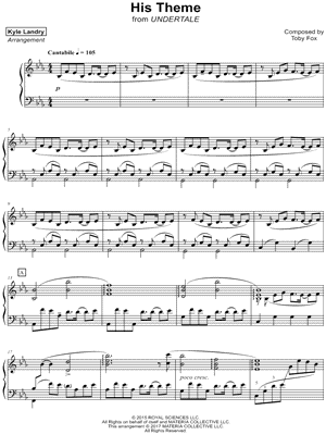 His Theme by Kyle Landry - Sheet Music