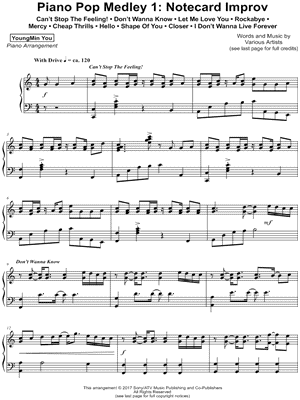 Piano Pop Medley 1: Notecard Improv