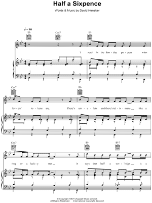 Half a Sixpence by David Heneker - Sheet Music