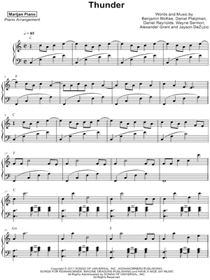 Thunder by Marijan Srsa - Sheet Music
