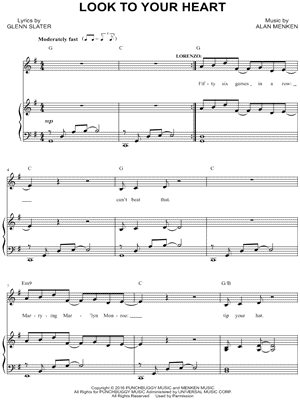 Look To Your Heart from A Bronx Tale - Sheet Music