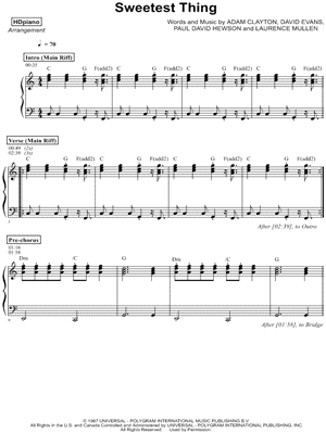 Sweetest Thing by HDpiano - Sheet Music