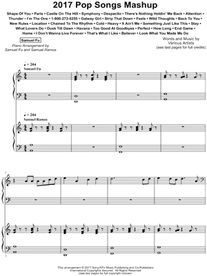 2017 Pop Songs Mashup