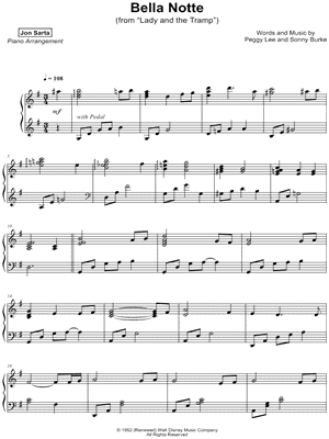Bella Notte (This Is the Night) by Jon Sarta - Sheet Music