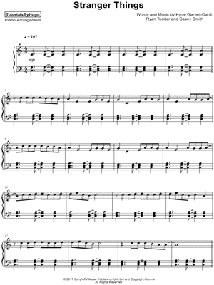 Stranger Things by TutorialsByHugo - Sheet Music