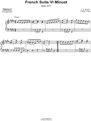 French Suite VI Minuet