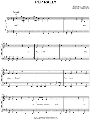 Pep Rally from Zombies [Disney Musical] - Sheet Music
