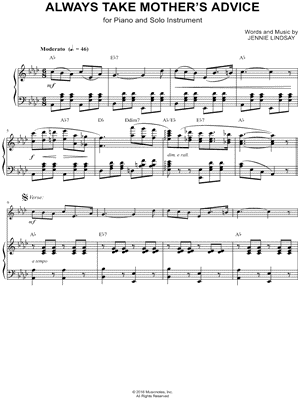 Always Take Mother's Advice - Piano Accompaniment
