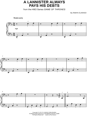 A Lannister Always Pays His Debts