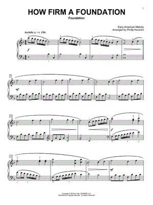 How Firm a Foundation by Phillip Keveren - Sheet Music