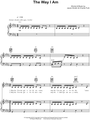 The Way I Am by Charlie Puth - Sheet Music