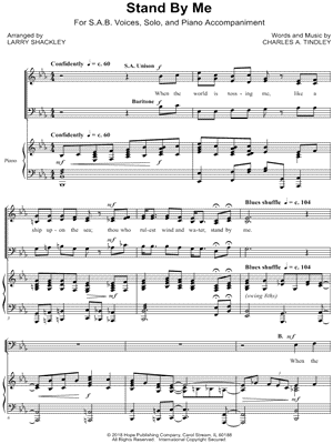 Stand By Me by Larry Shackley - Sheet Music