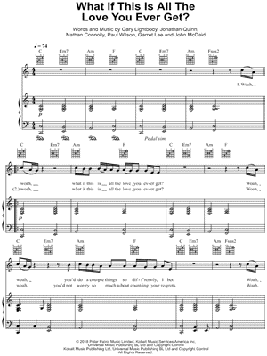 What If This Is All the Love You Ever Get? by Snow Patrol - Sheet Music