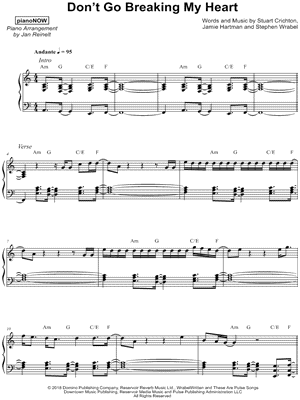 Don't Go Breaking My Heart