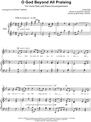 O God Beyond All Praising