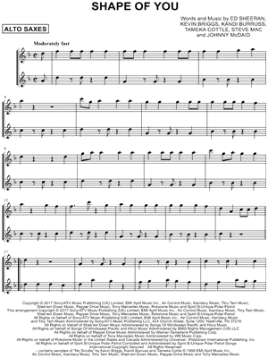 Shape of You - Alto Saxophone Duet