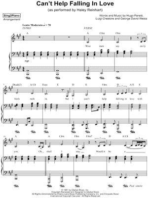 Can't Help Falling in Love