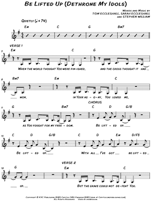 Be Lifted Up (Dethrone My Idols)