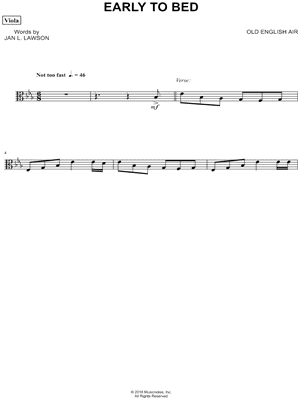 Early to Bed - Viola