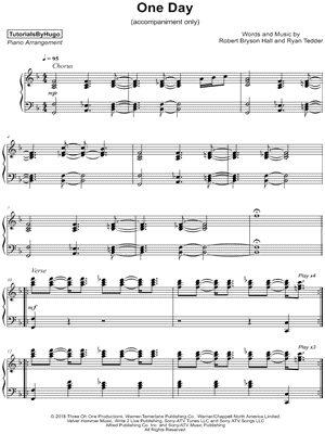 One Day [accompaniment only]