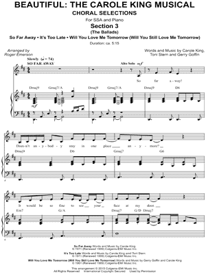 Beautiful: The Carole King Musical: Section 3