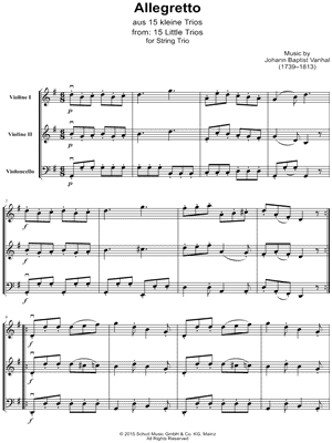 15 Little Trios: XIV. Allegretto