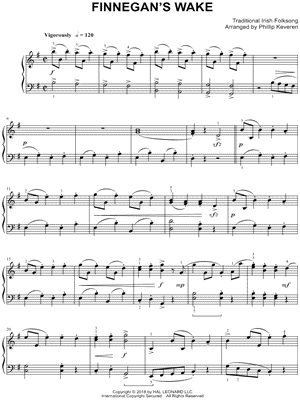 Finnegan's Wake by Phillip Keveren - Sheet Music