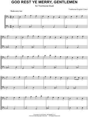 God Rest Ye Merry, Gentlemen - Trombone Duet