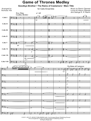 Game of Thrones Medley - Cello Ensemble