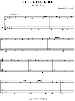 Still, Still, Still - Violin Duet