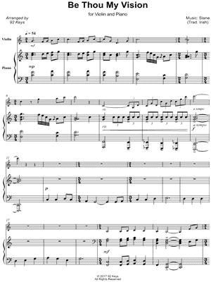 Be Thou My Vision - Violin & Piano