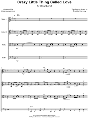 Crazy Little Thing Called Love by Bojana Jovanovic - Sheet Music