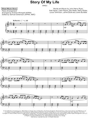 Story of My Life [easy] by Sheet Music Boss - Sheet Music