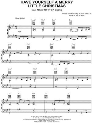 Have Yourself a Merry Little Christmas by Eric Clapton - Sheet Music