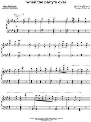 when the party's over