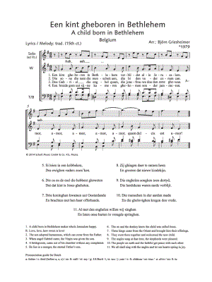 Een kint gheboren in Bethlehem