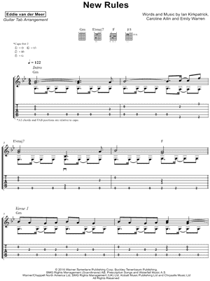 New Rules by Eddie van der Meer - Sheet Music