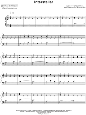 Interstellar by Dietmar Steinhauer - Sheet Music