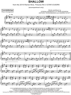 Shallow [accompaniment only]