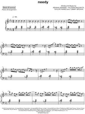 needy by Dario D'aversa - Sheet Music