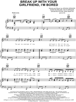 break up with your girlfriend, i'm bored