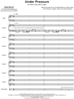 Under Pressure by Peter Bence - Sheet Music