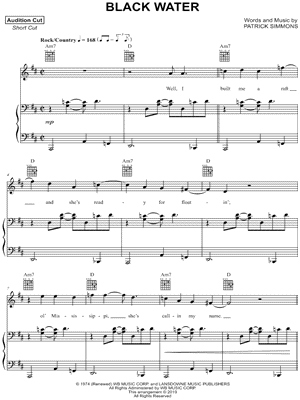 Black Water by The Doobie Brothers - Sheet Music