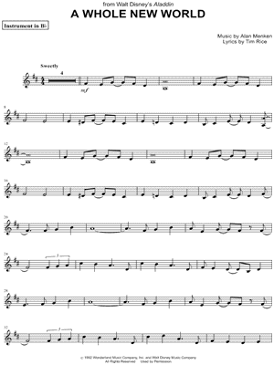 A Whole New World - Bb Instrument