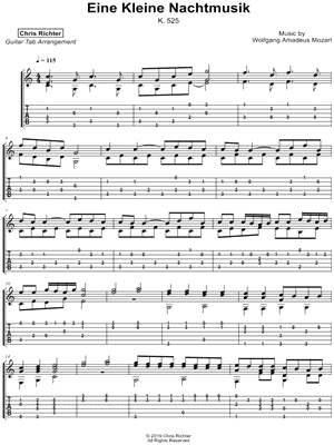 Eine Kleine Nachtmusik by Chris Richter - Sheet Music