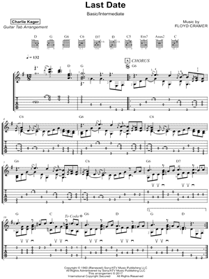 Last Date by Charlie Kager - Sheet Music