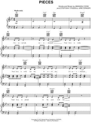 Pieces by Bethel Music - Sheet Music